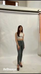 Bellvanya-Celana Hig Waist Pensil Wanita Celana Skinny Jeans Wanita Higwaist