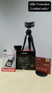 Red Buffalo Snap 10 Digital Camera | 48MP Image Resolution | 2.7K Video Resolution [FREE 64GB + Filter + Tripod + Wide & Macro Lens]