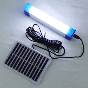 【17/32/52/72cm+แผงโซล่าเซลล์】หลอดไฟไร้สาย LED หลอดไฟแบบชาร์จ หลอดไฟพกพา ไฟฉุกเฉิน 5โหมด ชาร์จUSB หลอดไฟ ติดกำแพง สำหรับเดินป่า ตั้งแคมป์