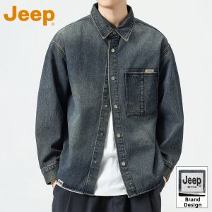Jeep | Vintage Washed Denim Shirt Men