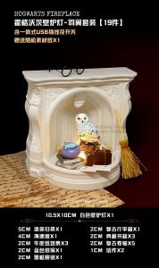 Harry Potter Miniature DIY Gift Hogwarts Living Room Lamp Scene Owl Decoration Ceramic Tabletop Sculpture Retro Nostalgic Style