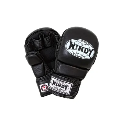 Windy Boxing Store 🥊 Windy MMA Sparring Gloves ถุงมือสำหรับต่อสู้ ถุงมือซ้อม MMA WFG7-BK