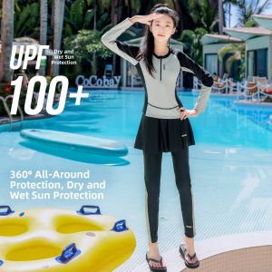 XTEP | Girls Long Sleeve and Pants Swimming Surfing Diving Suit