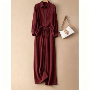 LIANGYILAILIN | Fashionable Elegance Simple Loose Outfit Set