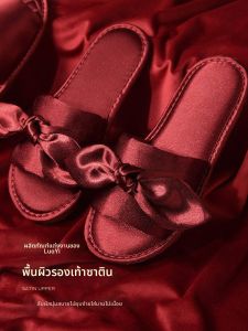 LORiCA | Bridal Summer Red Slipper Sandals