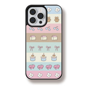 Full Screen Cute Cartoon Matte Silicone Phone Case for  13 14 15 16 pro Max Womens Style Personality Creative High End
