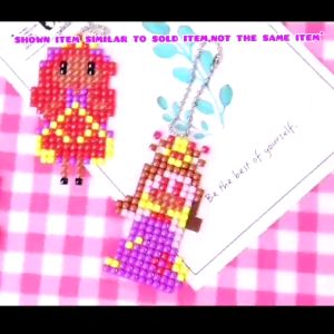 DIY Diamond Sticker Bead Painting Key Chain/ Simple Art Craft for kids Pelekat Berlain Mainan Kanak-kanak Kid Toys