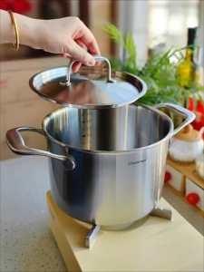 Nồi inox CHOCKMEN Nồi 20cm thành cao nồi canh 20cm nồi thành cao nồi inox 3 lớp nồi inox bếp từ