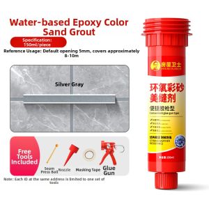 HOUSE GUARDS | Waterproof & Mildew-Resistant Epoxy Color Sand Grout for Tiles and Radiant Floor Heating