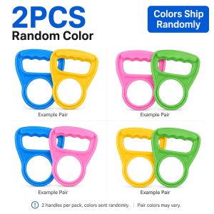 2pcs Random Color Water Jug Handle Easy Lift Water Bottle Carrier Grip Ergonomic Non-Slip Plastic Lifter for Home Office