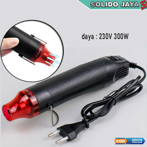 [COD] Heat Gun Mini 300W 220V Hot Air Blower Pemanas Vinyl Stiker & Plastik Press - Alat Craft DIY Pemanas Portable