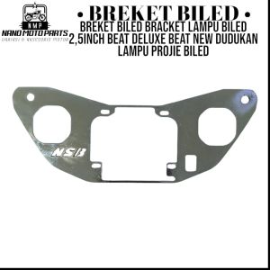 Breket Biled Dudukan Lampu Biled Beat Deluxe Beat New 25INCH Chrome Stainless steel