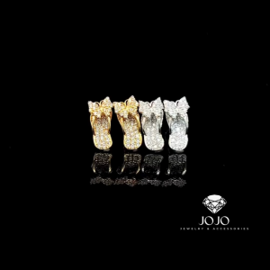 B1550 bông tai nữ kiểu dép đính nơ bền màu cao cấp JOJO