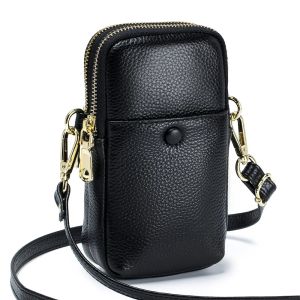 Women Mobile Phone Purse Bag High Quality Genuine Leather Crossbody Bag Small Shoulder Handbags for Women