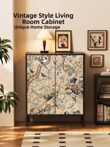 MR ART | Retro Style Multi-purpose Storage Cabinet