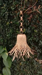 Kap lampu gantung bambu / lampion hias bambu krongso retro