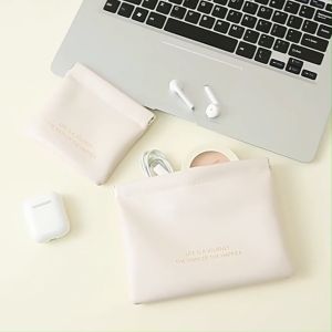 Coin Wallet Makeup bag Simple Protable Mini Lipstick USB Cable Storage Cosmetics bag