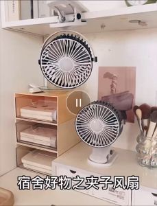 3 Speed Mini USB Led Light Desktop Fan Personal Portable Cooling baby Fan 360 Rotation Adjustable Angle MF-025