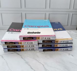buku tulis sidu campus ukuran boxy /besar 42 lembar (1 pack isi 5 buku)