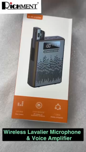 【🔥SG SELLER🔥】RICHMENTGADGET Luxury Portable Voice Amplifier Speaker With Lavalier Microphone Mini Wireless Microphones Speaker Single Mic for ClassroomTeachers Elderly Tour Guides CoachesSchool YogaClassroom GiftsGift Outdoor and Indoor
