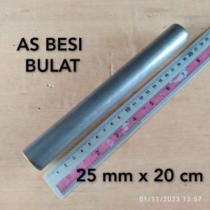 As Besi Bulat Diameter 25 mm Panjang 20 cm
