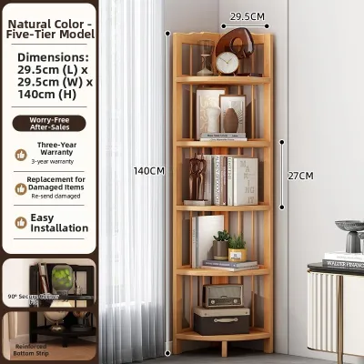 Corner Freestanding Childrens Bookshelf Narrow Cabinet