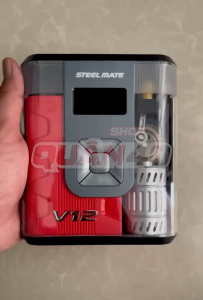 Bơm Điện Ôtô Kiêm Kích Bình Steelmate V12 (Mẫu Mới) | Bảo Hành 2 Năm - Hàng Chính Hãng