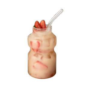 Masely 250ml 440ml Creative Drinking Glass Juice Cup Tea Bottle Milk Cups