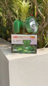 SENTER KEPALA LED DONY 20 WATT + COB SR-725 "SI HIJAU" ORI OUTDOOR ANTI AIR SUPER TERANG (BESAR)