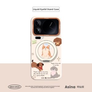 Asina | Magnetic Stand Compatible Smartphone Case Liquid Silicone