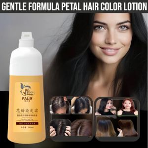 Gentle Formula Petal Hair Color Lotion Natural Hair Dye Hair Conditioner Black Hair Dyeing Lotion
