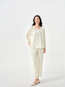 Purcotton | Knit Double Layer Gauze Cotton Pajamas Gift