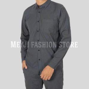 kemeja pria polos warna sage green lengan panjang jumbo big size S M-XXXL FORMAL NON FORMAL KASUAL kemeja sage green 2025 baju kemeja sage green slimfit termurah!!!