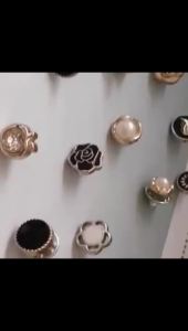 Nexlent Anti-Exposure Pearl Decorative Buttons Twist No Seam Button Flower Snaps Fastener Buttons