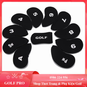 Bọc đầu gậy golf cover driver cho mọi loại gậy với chất liệu bằng cao su bảo vệ gậy 10 chiếc GOLF PRO BD004