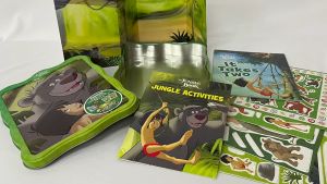 Disney The Jungle Book Happier Tin With Activity Book Press Out Characters & Stickers For Kids