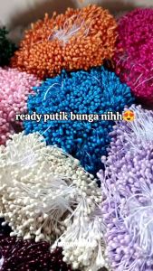 PUTIK BUNGA sari per 5gram aksesoris bunga souvenir hiasan kerajinan tangan lainnya
