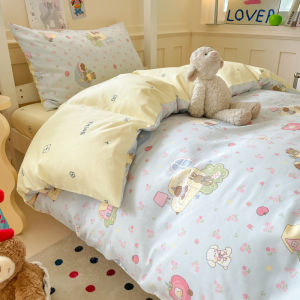 Nanjiren | Cotton Cartoon Print Dormitory Bedding Set