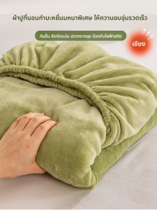 YASHU | Thick Fleece Coral Velvet Encasing Mattress Protector