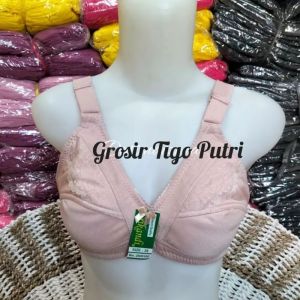 3 PIC BH SRIKANDI TANPA BUSA TANPA KAWAT TALI LEBAR CUP BESARSIZE:3638404244