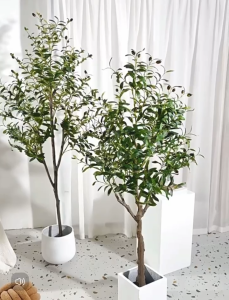 [WITH FREE GIFT] Olive Tree Artificial Plant Artificial Tree Free Planter Basket Free Plastic Plant Pot Indoor Plant Indoor Decoration Home Decor Fake Plant Tree Decor Tall Plant Pokok Hiasan Pokok Palsu Plant Decor Living Room Entrance Office