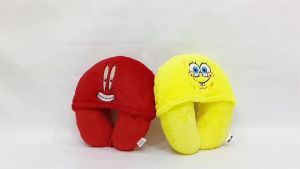 Bantal Leher Hoodie Spongebob & Topi Karakter