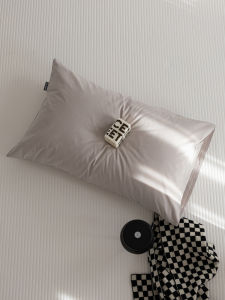 Cute Pure Cotton Pillowcases Matching Set of Two Solid Color Flannel Pillow Covers Home Bedding 48x74cm Single Person Use
