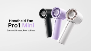 JISULIFE Handheld Fan Pro1 Mini 4250mAh Portable Fan | 100 Speed Turbo Fan | USB-C Rechargeable | Aroma Holder