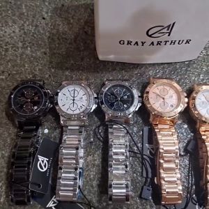 COD✅ [PROMO] FASHION ORIGINAL WATCH PREMIUM Jam Tangan Kasual ANALOG Mewah GRAY ARTHUR New Series WANITA Terlaris GA85875L Diameter 36 cm TANGGAL AKTIF✅ CHRONO OFF (VARIASI) Free BOX Exclusive Dan BATERAI Cadangan WATER RESIST 100M {TAHAN AIR} ✅BERENANG