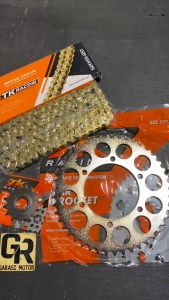 gir gear set tk racing ninja 250r karbu ninja 250 fi z250 r25 mt25 520 rantai 520 hs gold