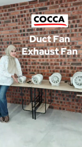 COCCA 4"/ 6"/ 8"/10" inch High Suction Power Inline Duct Booster Fan Exhaust Fan Extractor Fan Ventilation Fan Kipas Ekzos