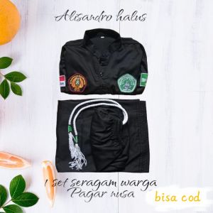 seragam pencak silat pagar nusa alisandro halus 1 set sakral pencak silat