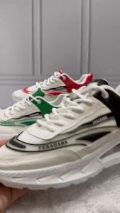 6602 IMPORT Sepatu Pria Putih Casual / Sneakers Trendy Premium Murah Ukuran 39-44