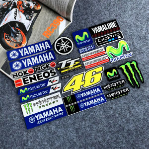 YAMAHA 46 Monster Reflective Motorcycle Accessories Sticker Decals Waterproof Complete Set
